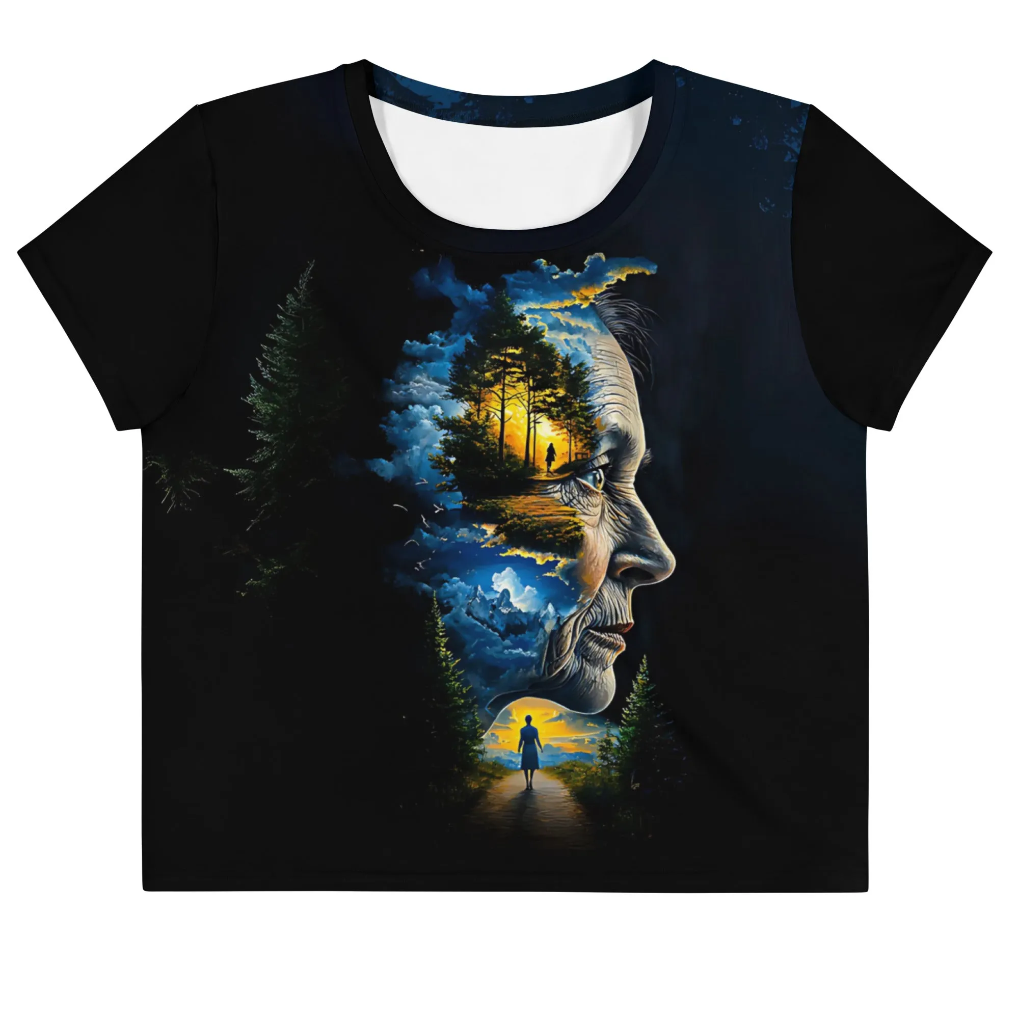 A Golden’s Grace Edition 1: Dual Harmony All-Over Print Crop Tee