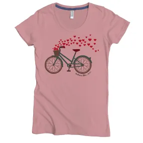 Bicycle Heart Basket Graphic Tee