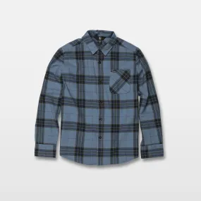 Caden Plaid Shirt - Blue Rinse (Kids)