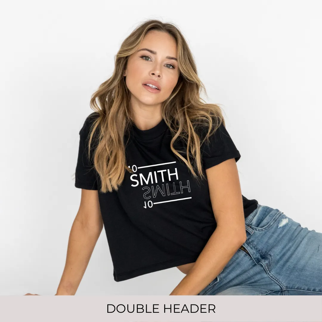 Crop Tee in Black