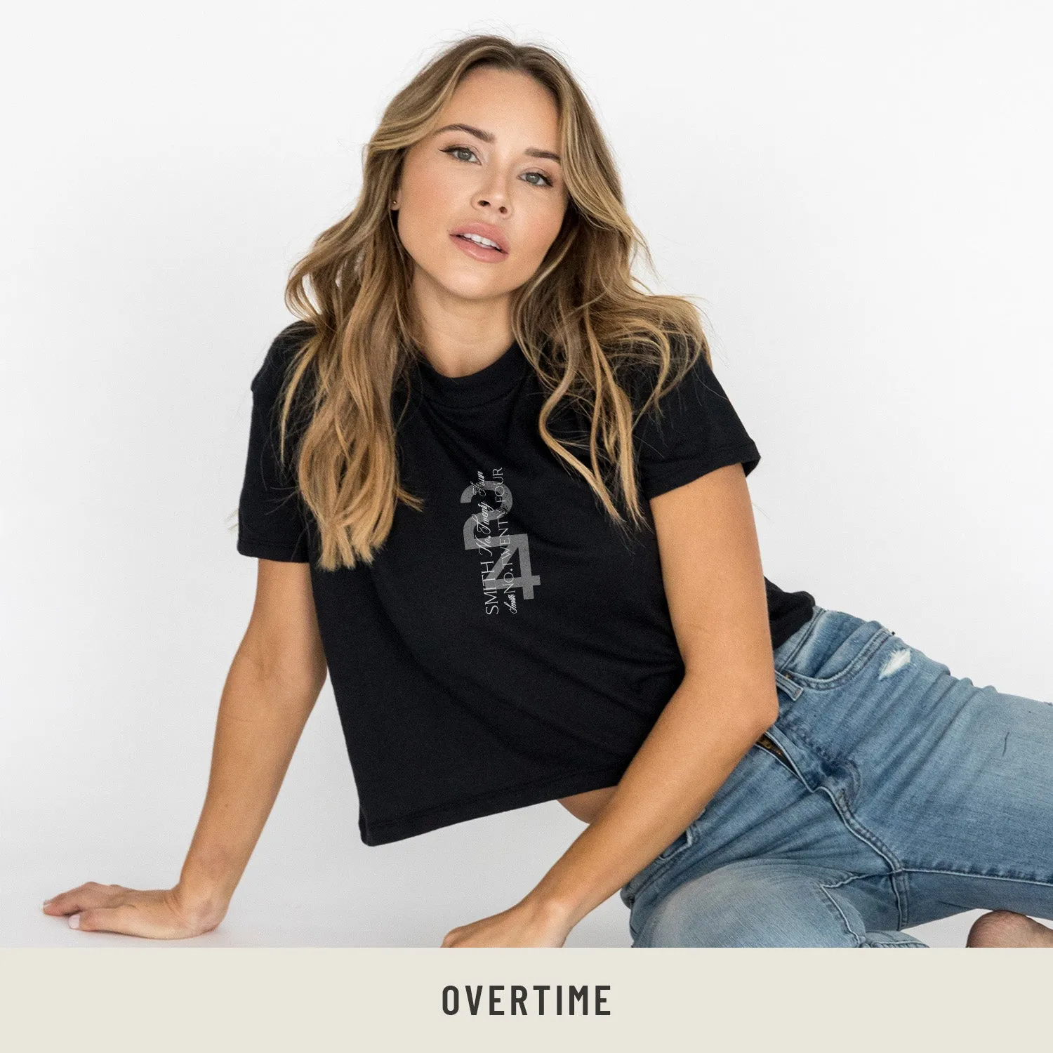 Crop Tee in Black