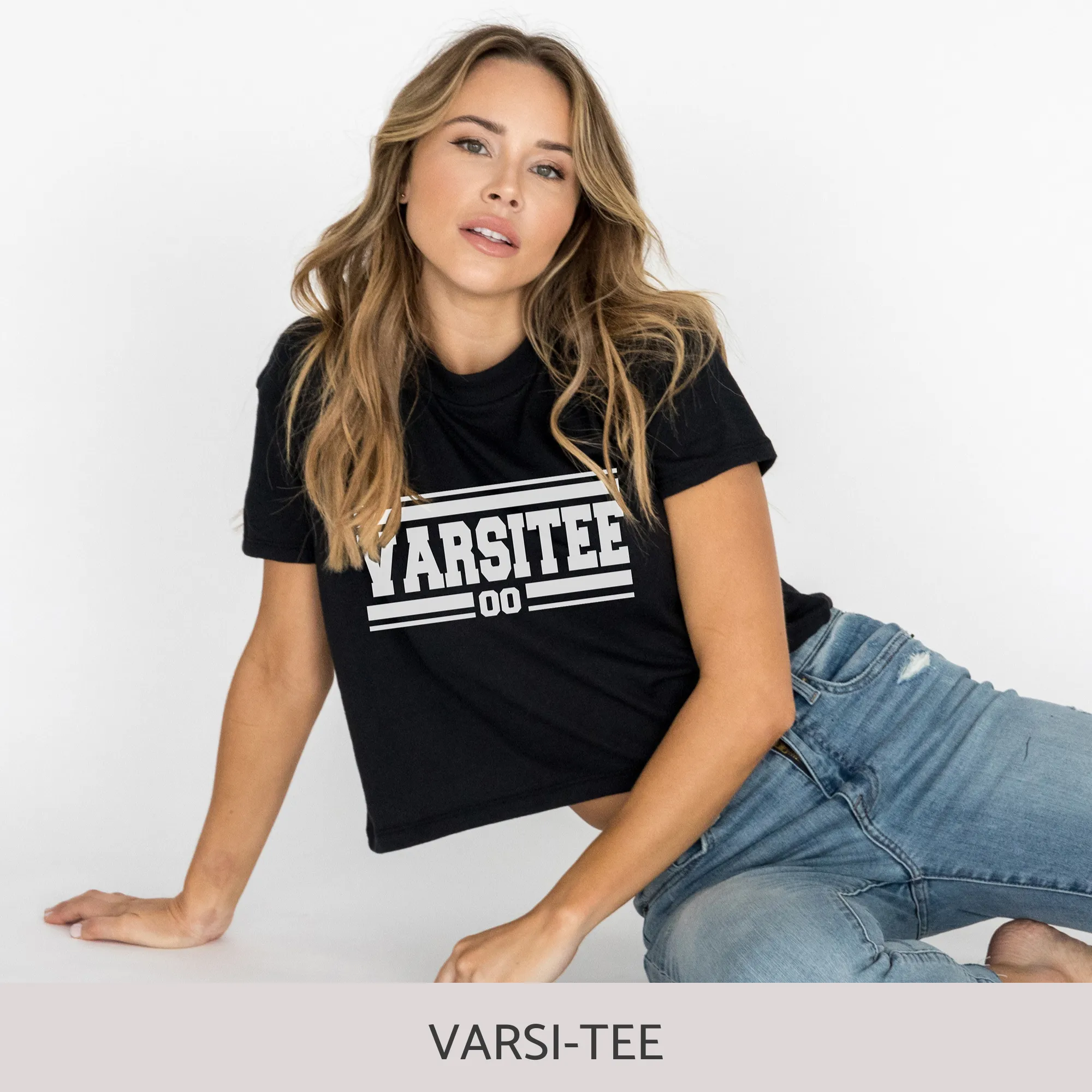Crop Tee in Black