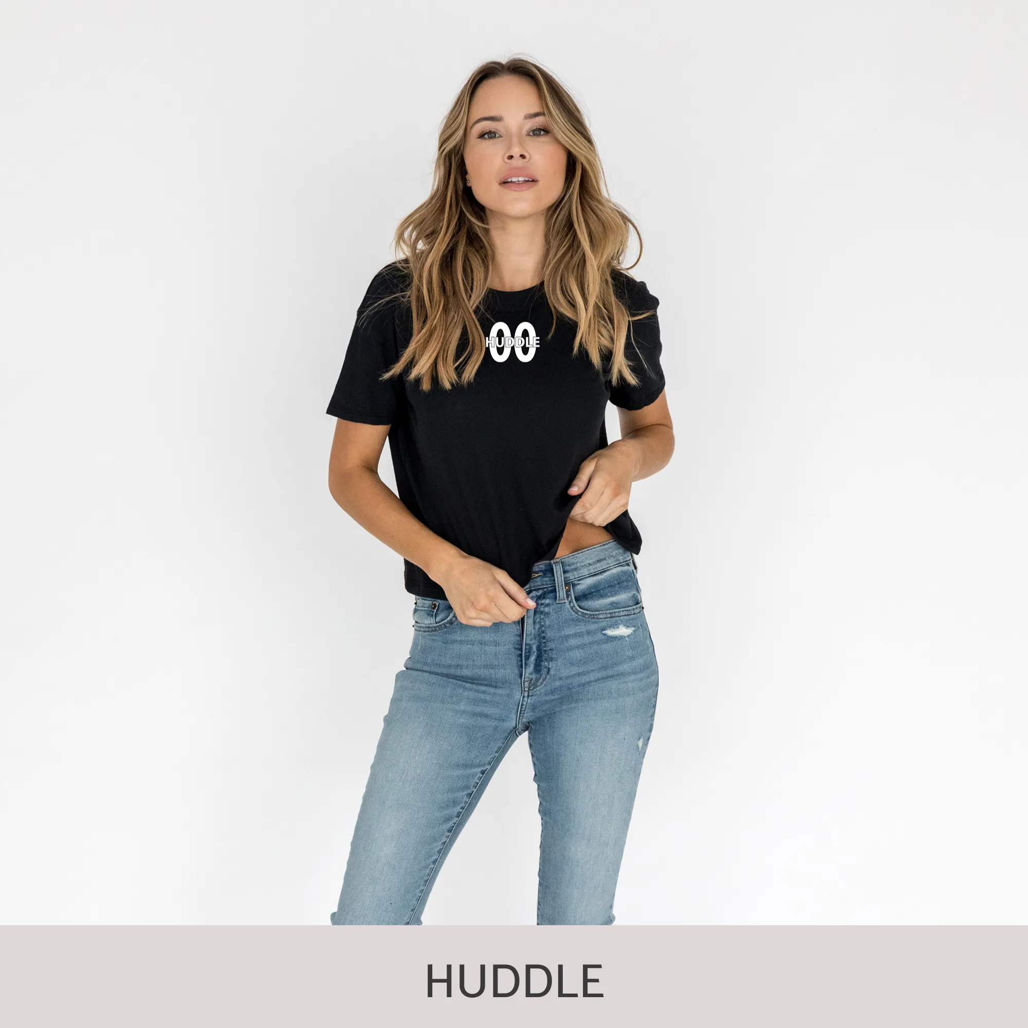 Crop Tee in Black