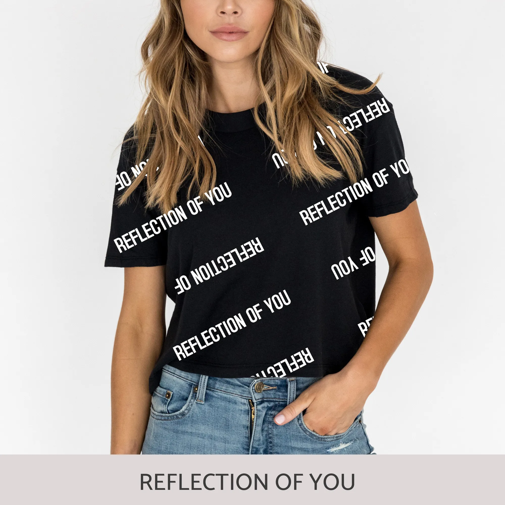 Crop Tee in Black