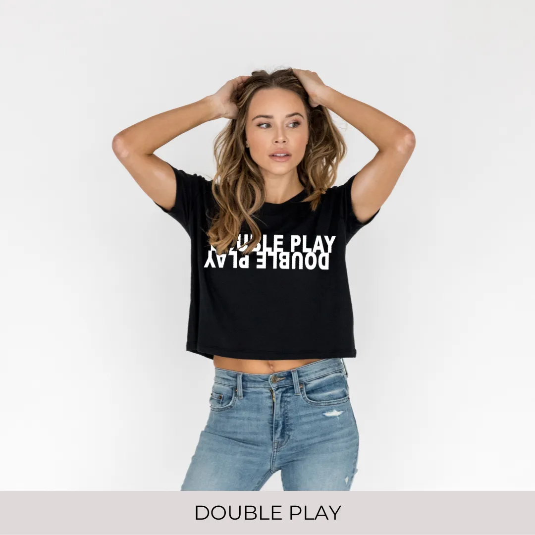 Crop Tee in Black