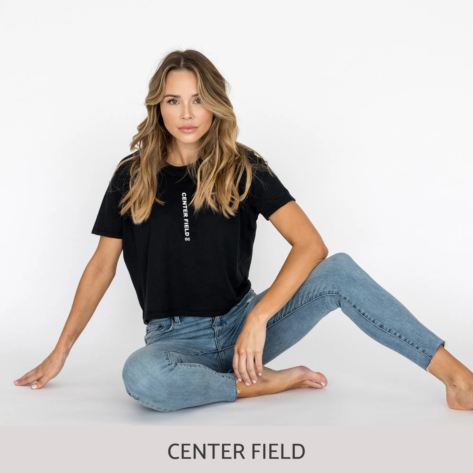Crop Tee in Black