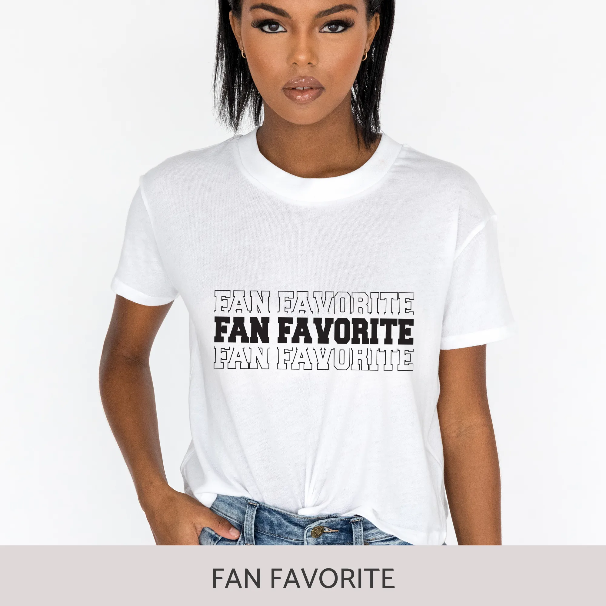 Crop Tee in White