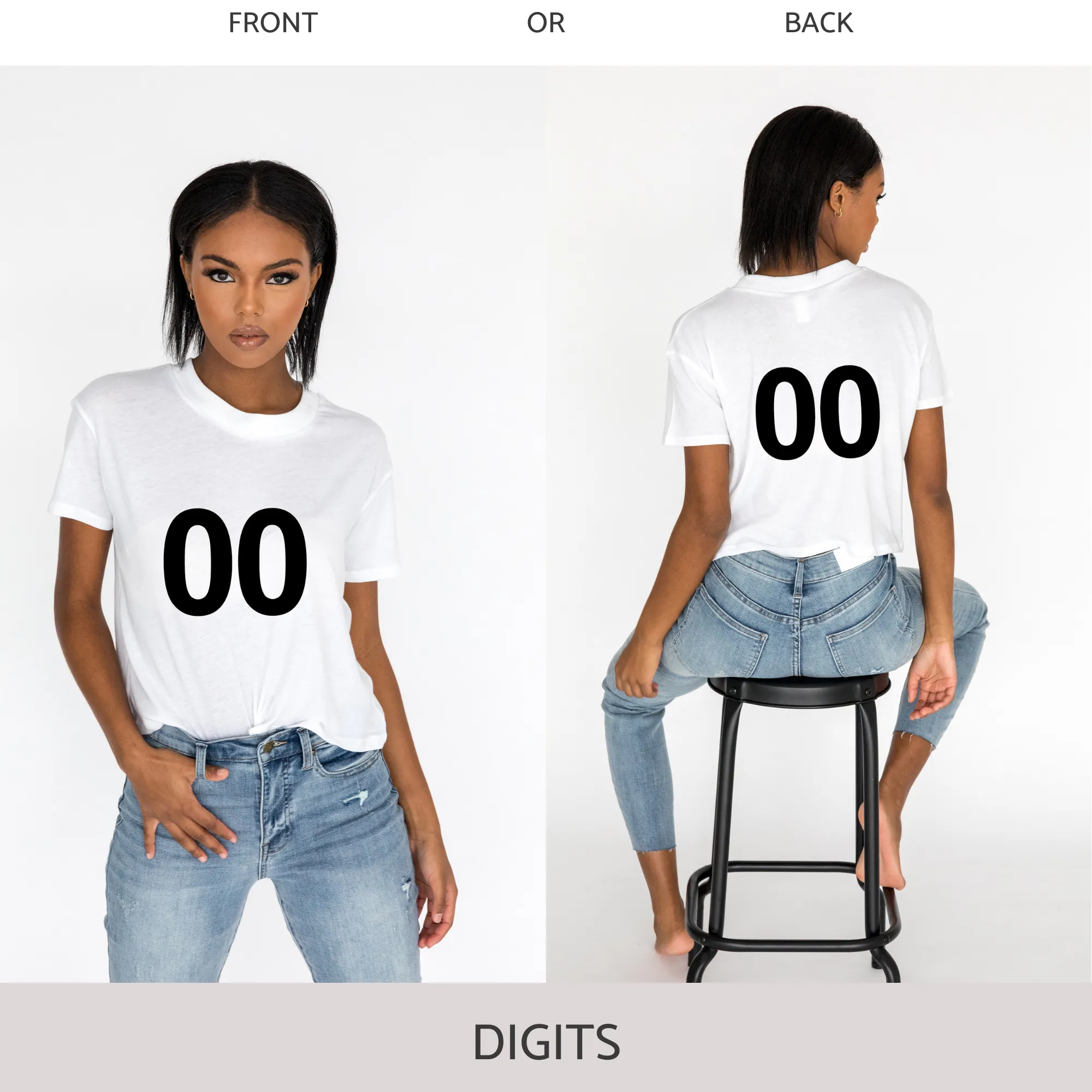 Crop Tee in White