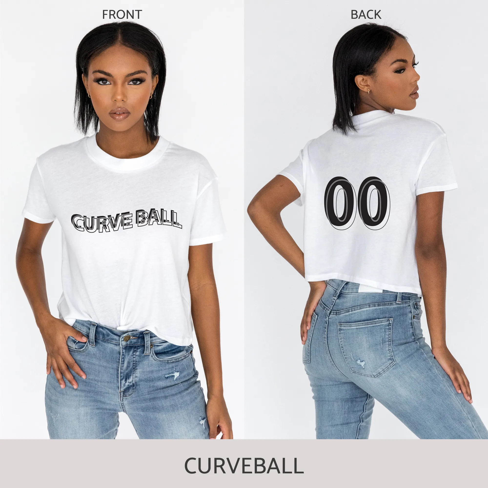 Crop Tee in White