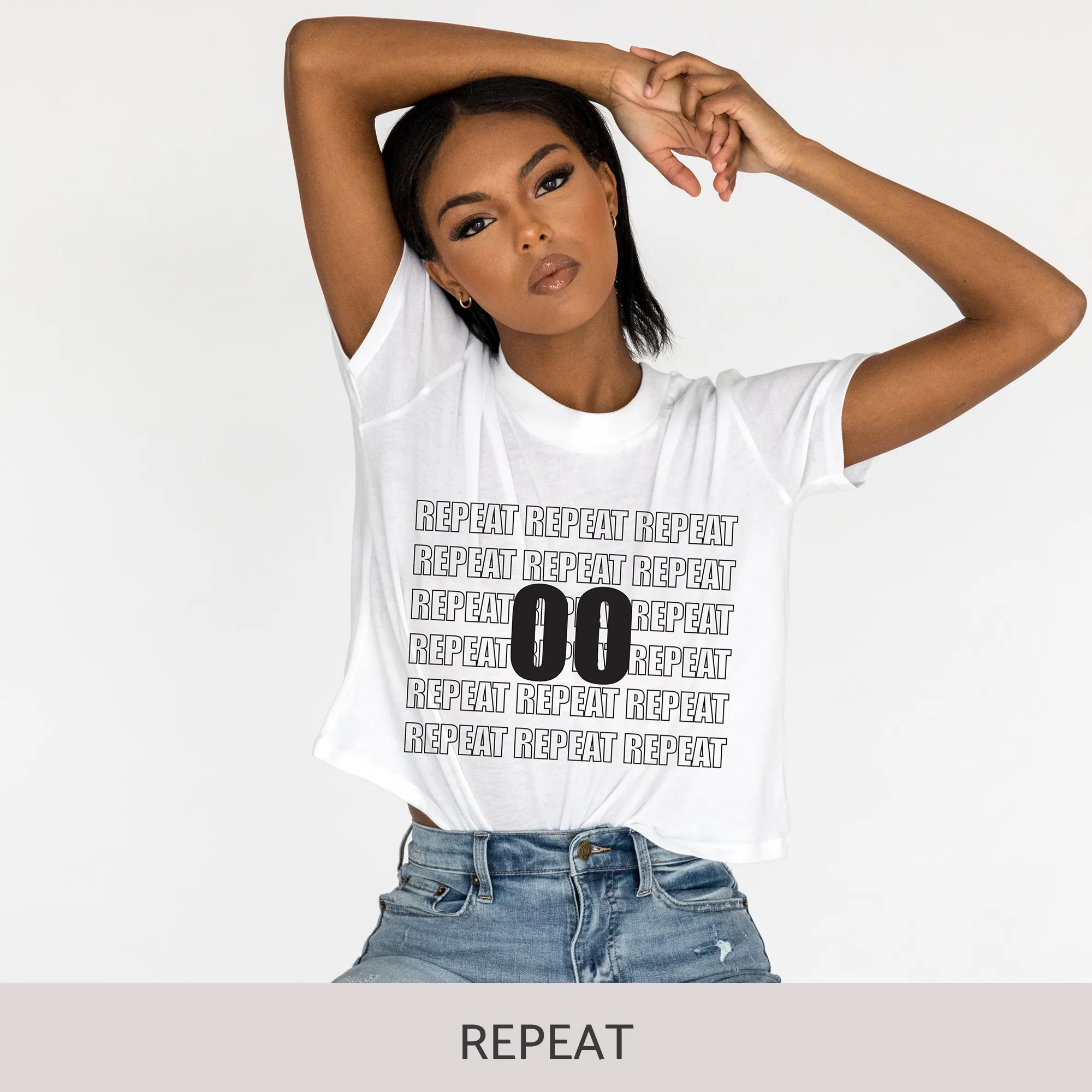 Crop Tee in White