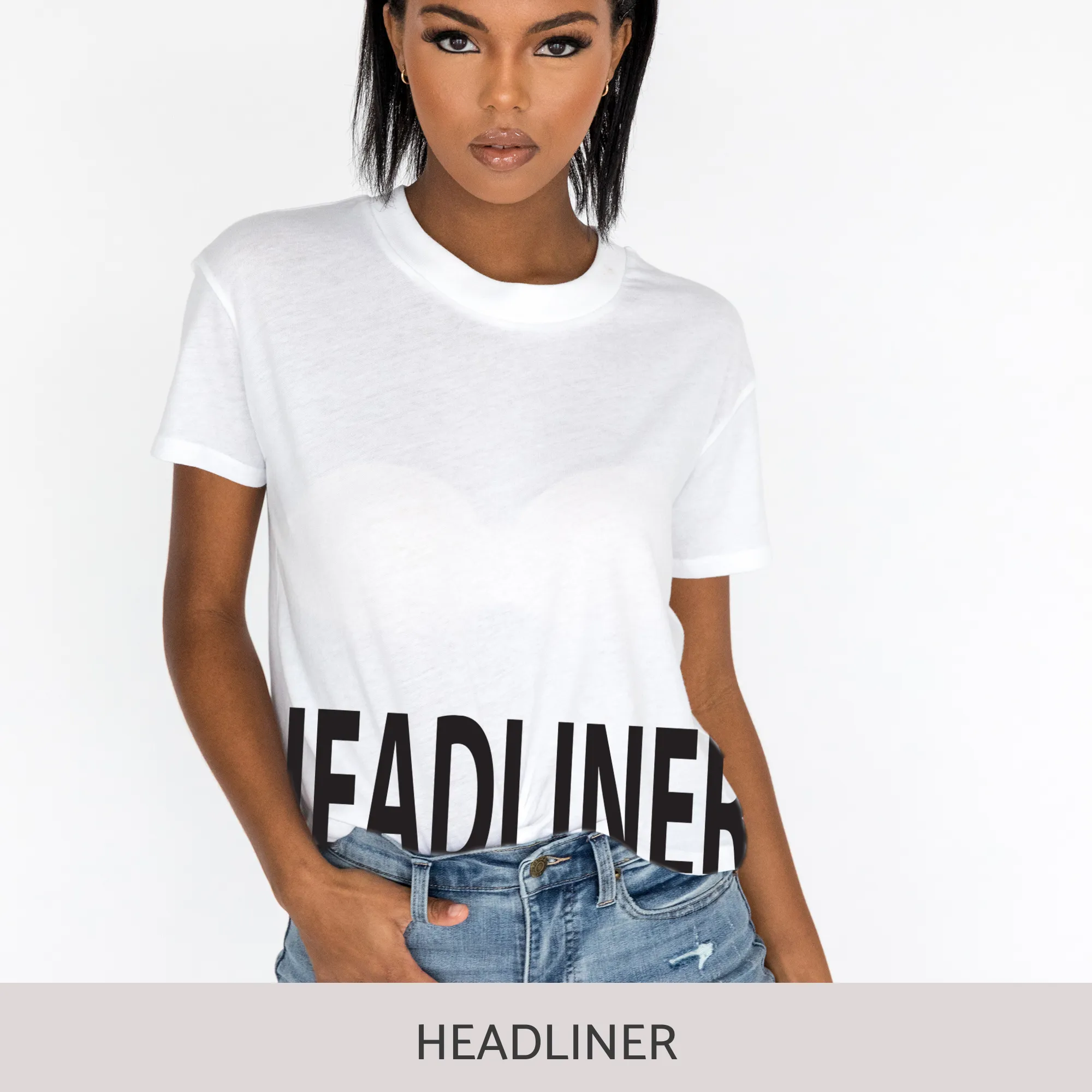 Crop Tee in White
