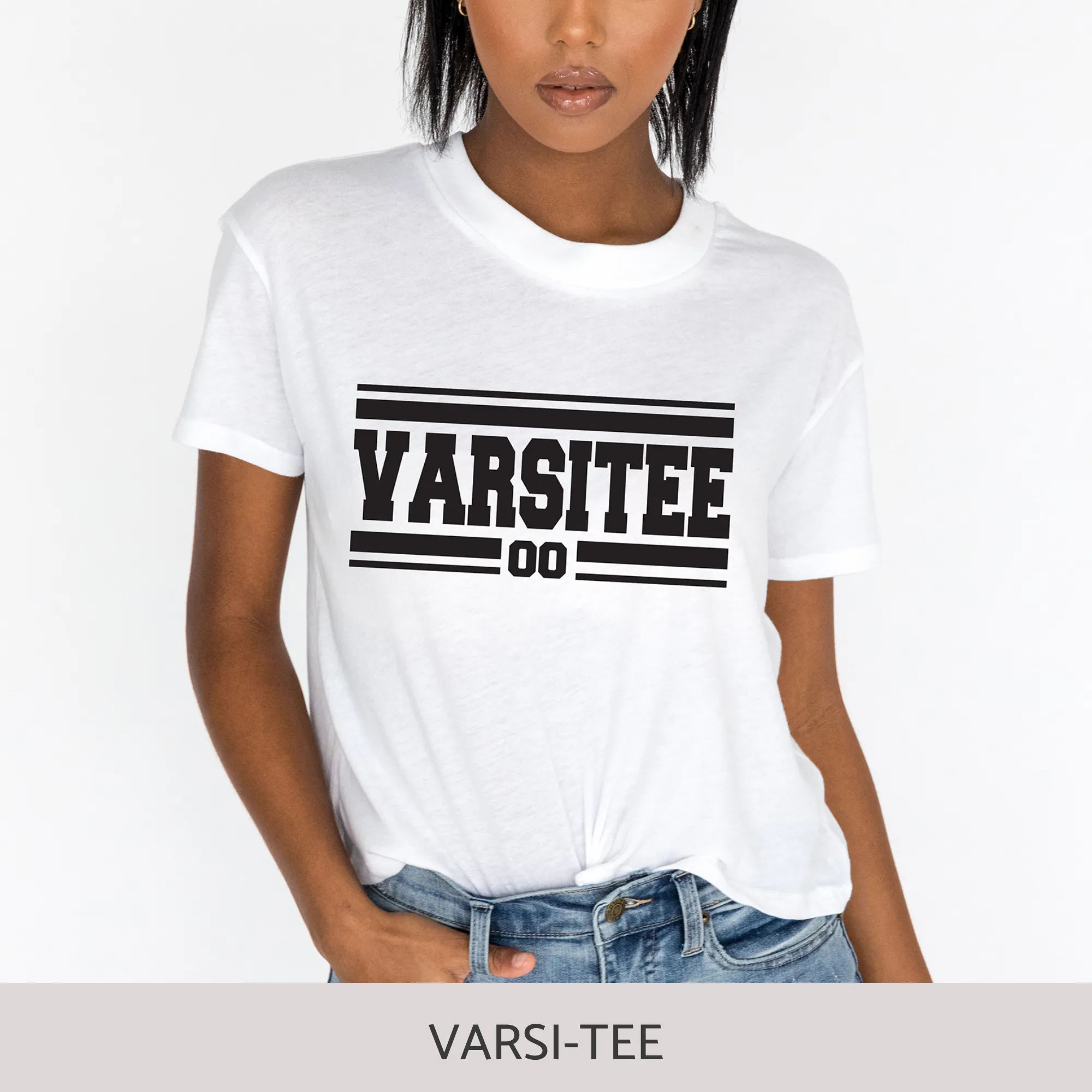 Crop Tee in White