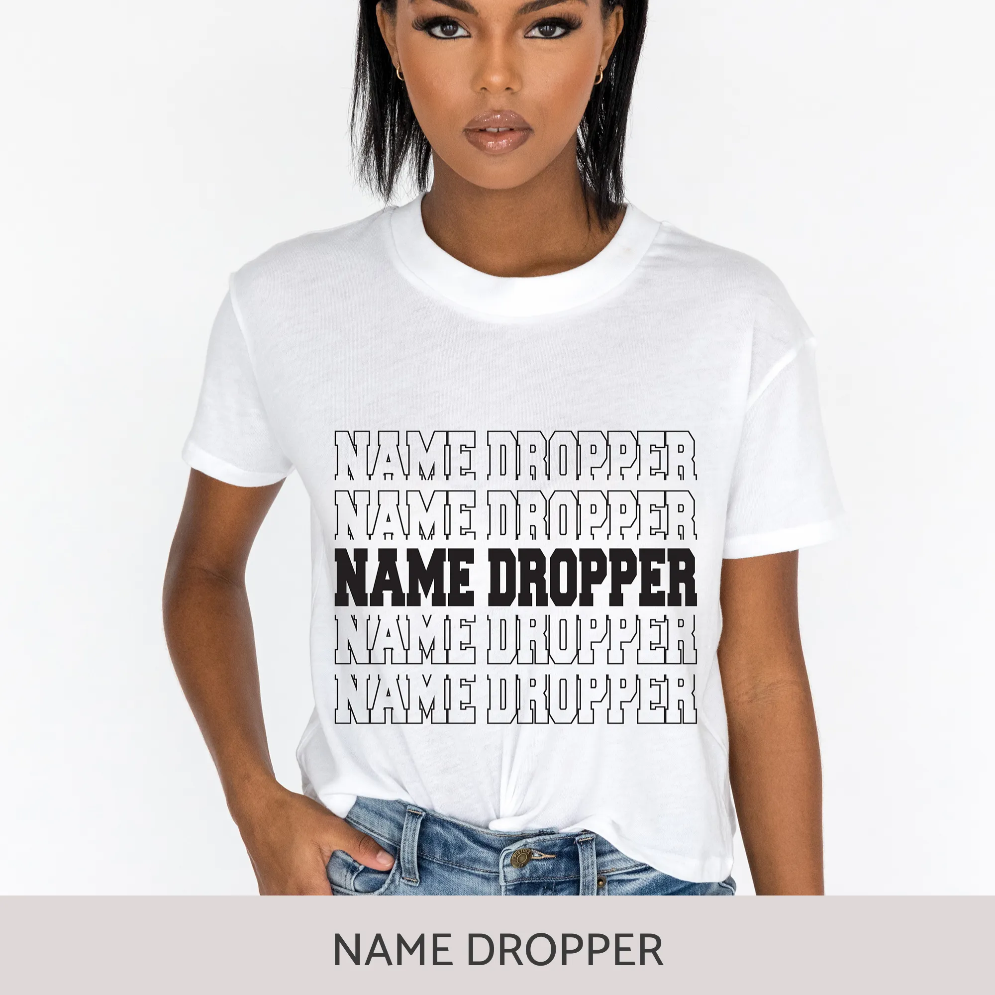 Crop Tee in White