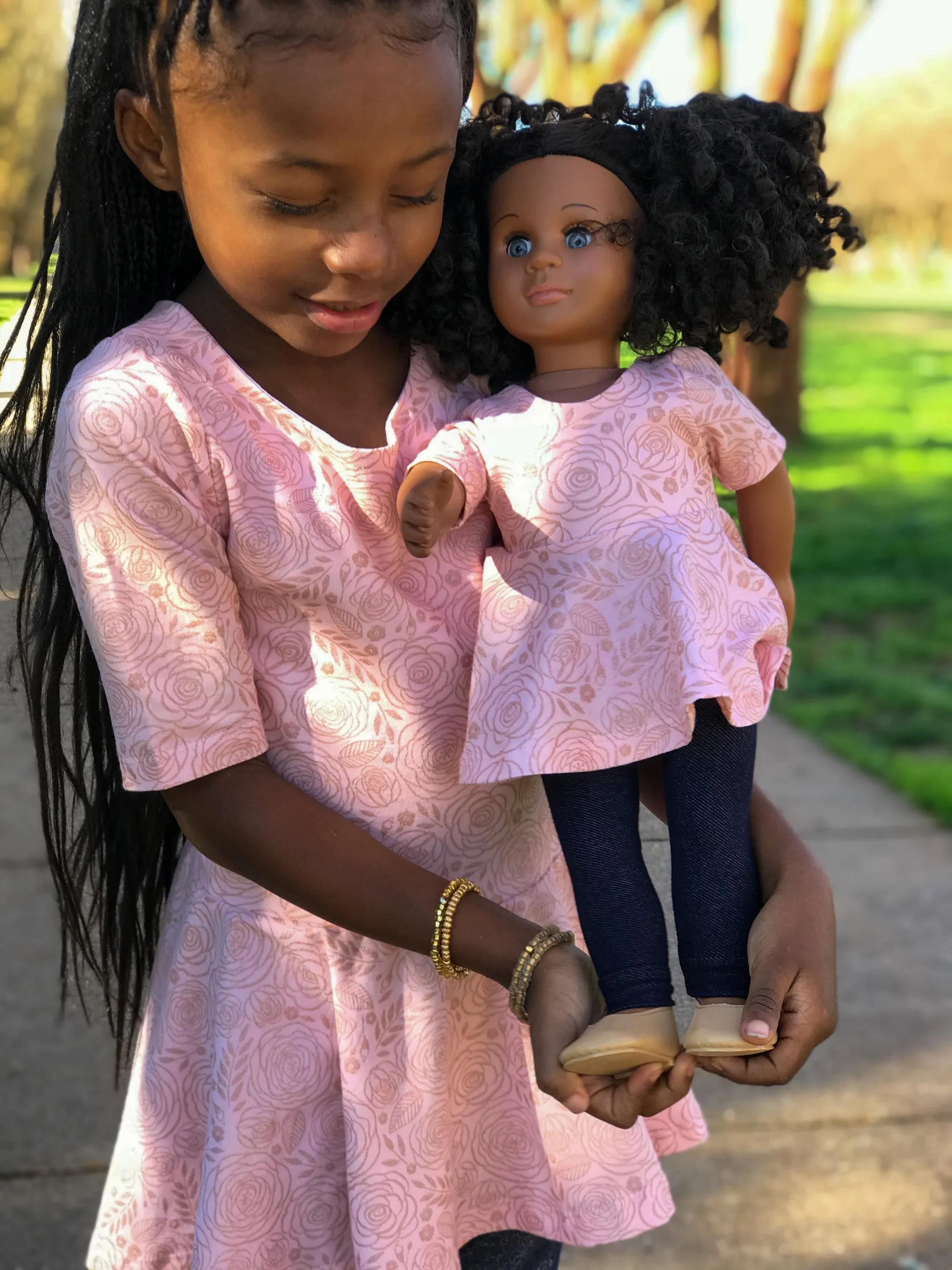 Dolly & Me Matching Mya Hi-Lo Peplum Top