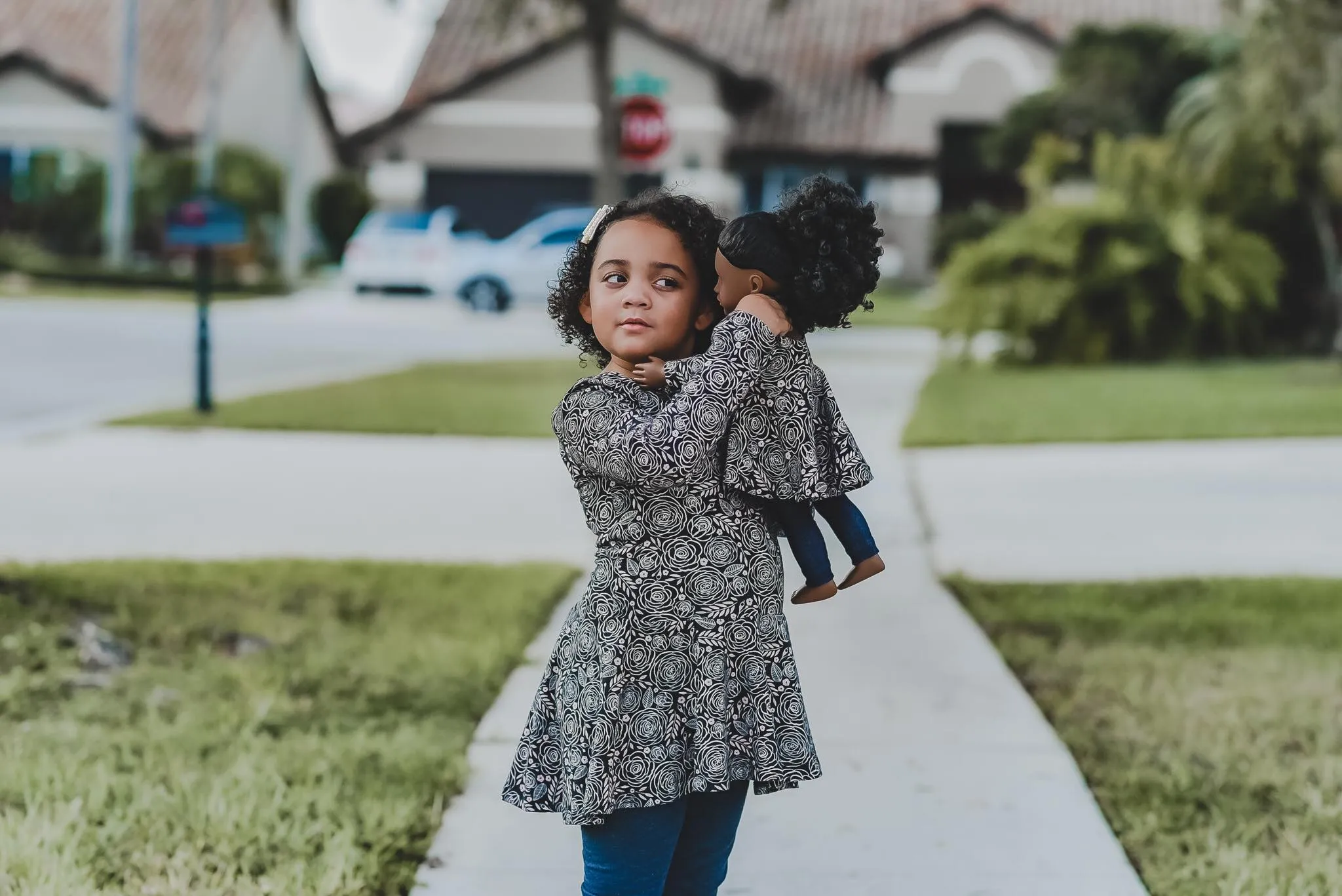 Dolly & Me Matching Mya Hi-Lo Peplum Top