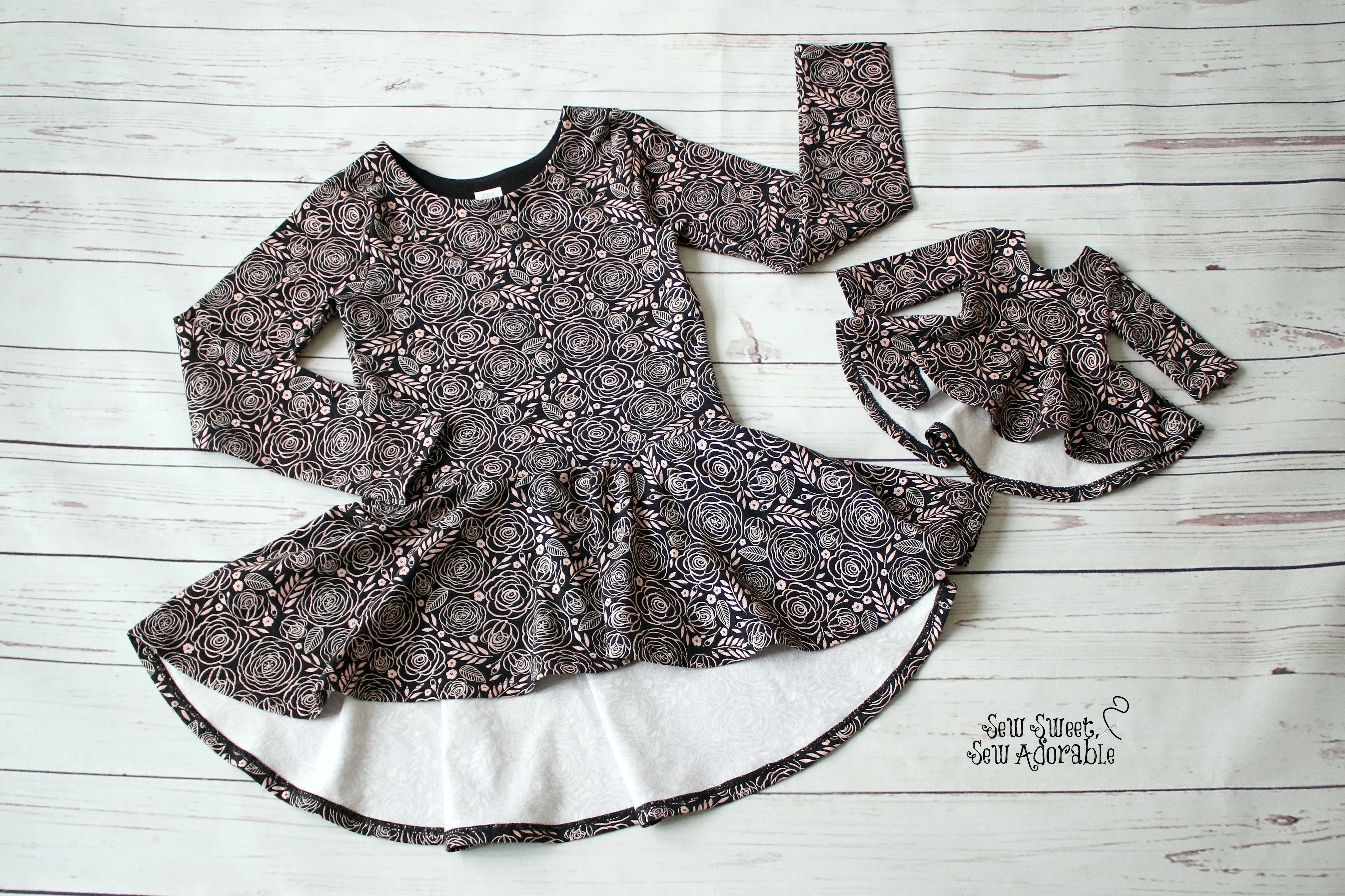 Dolly & Me Matching Mya Hi-Lo Peplum Top