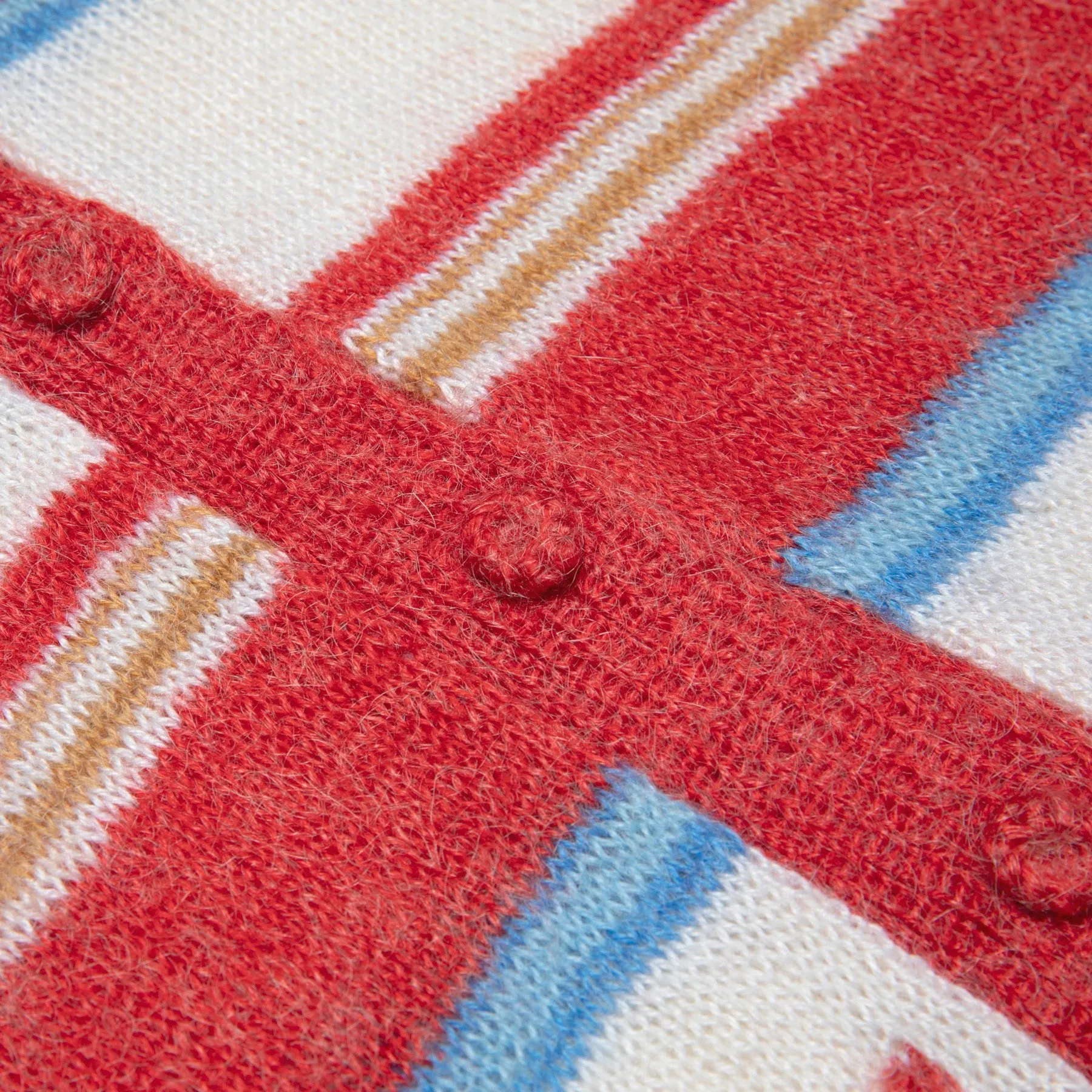 Homespun Stranded Mohair Yarn Cardigan