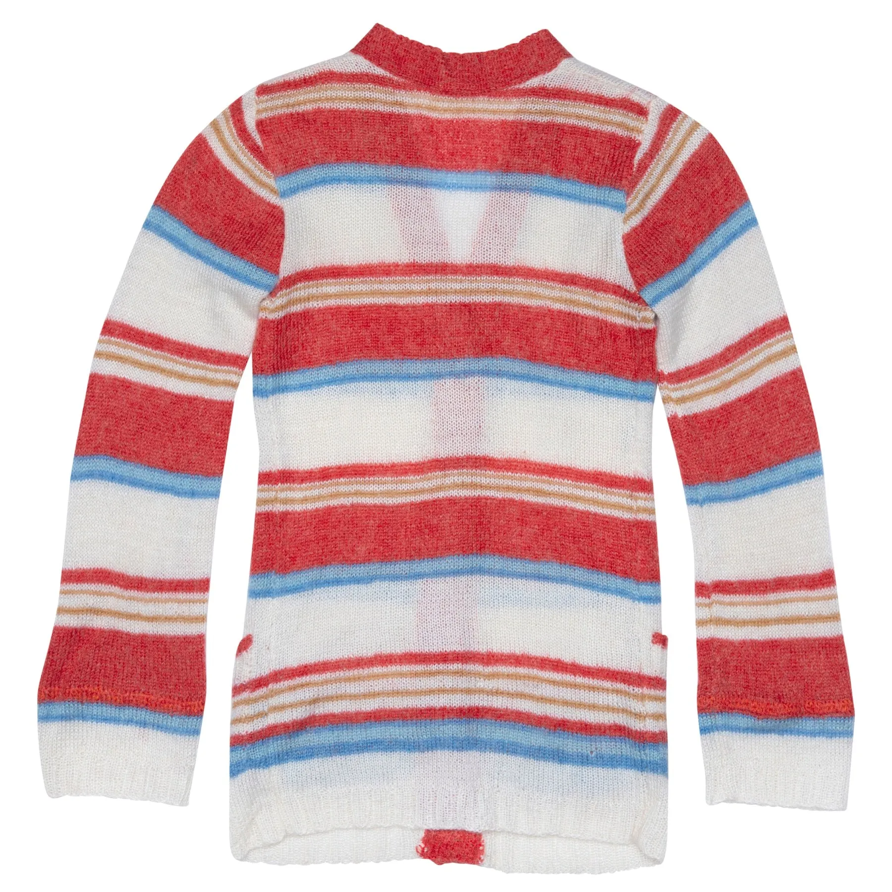 Homespun Stranded Mohair Yarn Cardigan