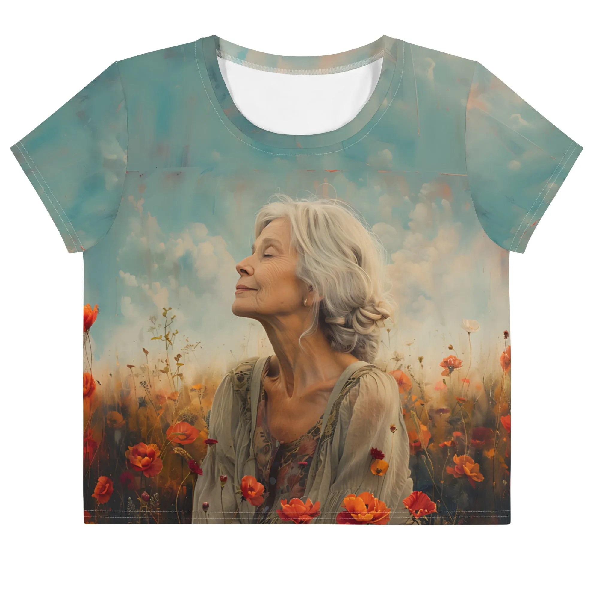 Inner Serenity All-Over Print Crop Tee