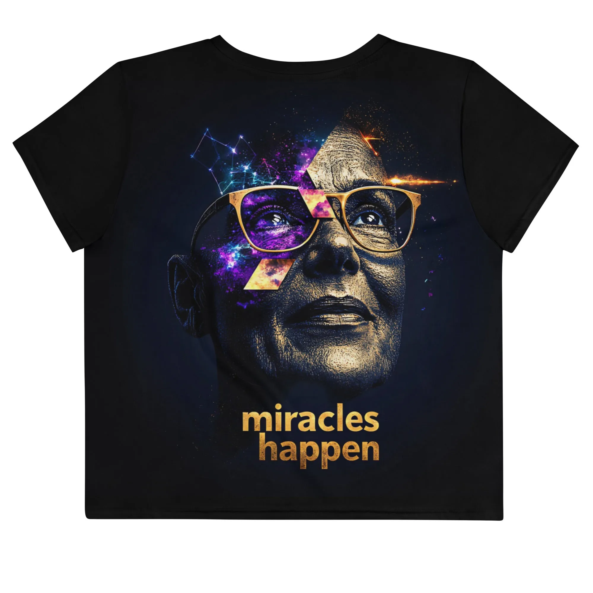 Miracles Happen Edition 4 All-Over Print Crop Tee