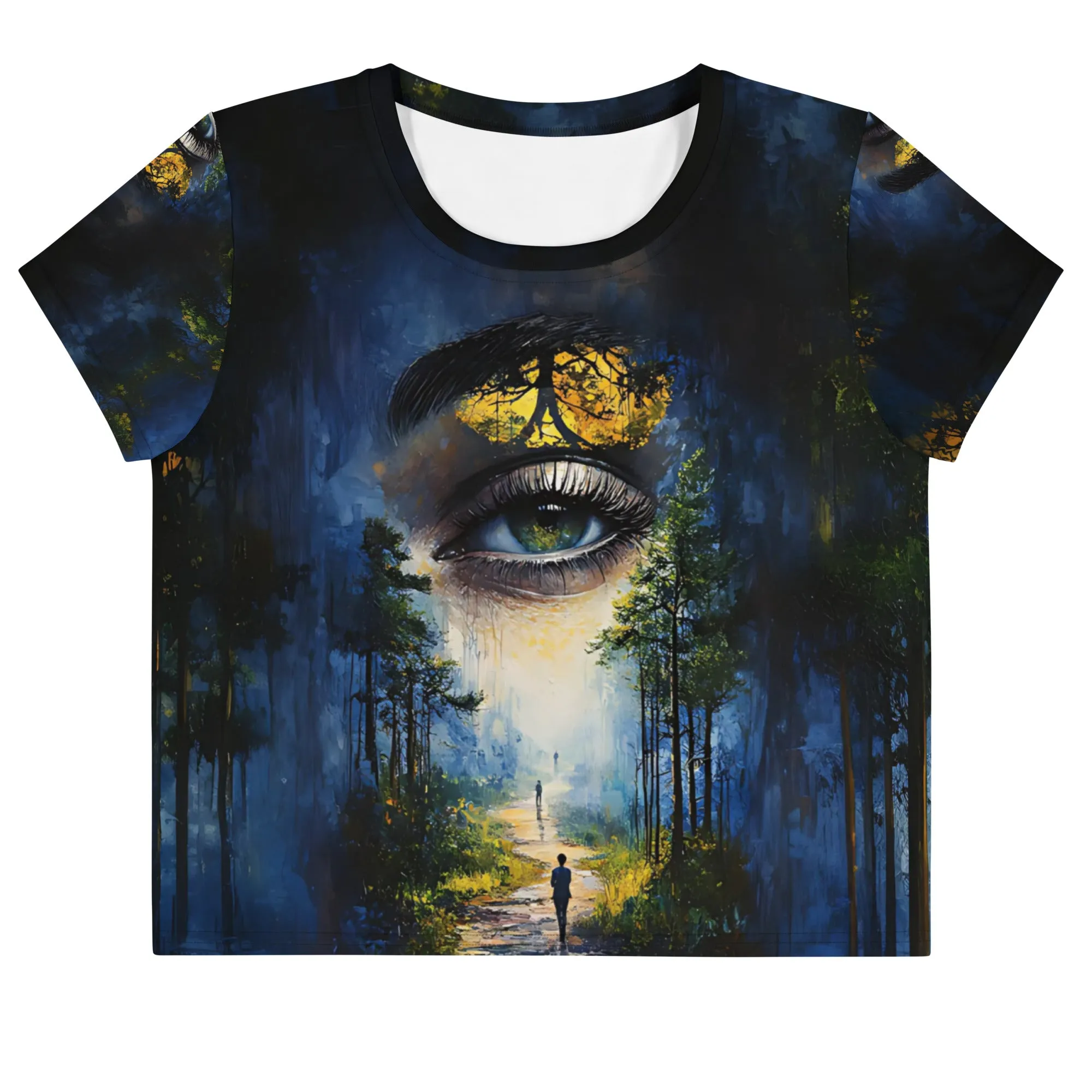 My Golden Path All-Over Print Crop Tee