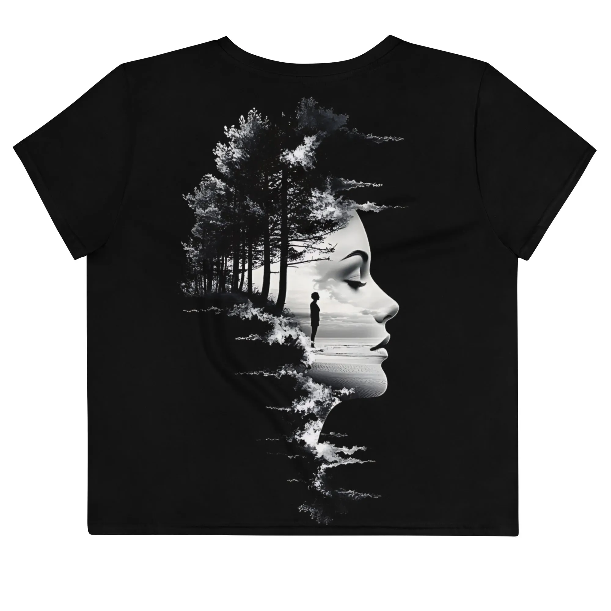Nature Soul All-Over Print Crop Tee