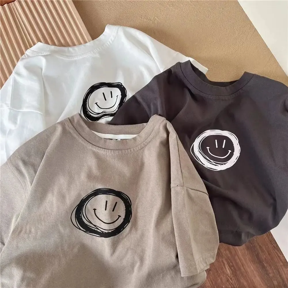 Oversized Cotton Happy Tee