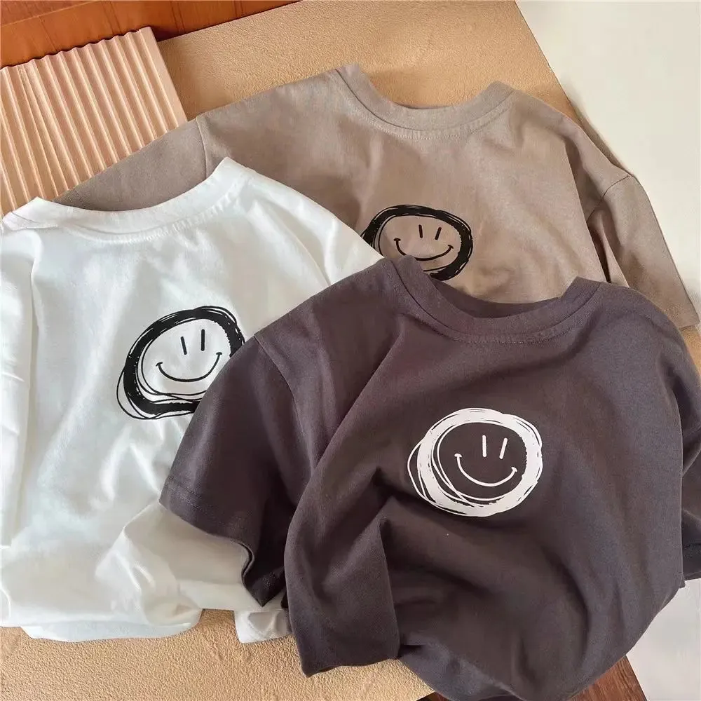 Oversized Cotton Happy Tee
