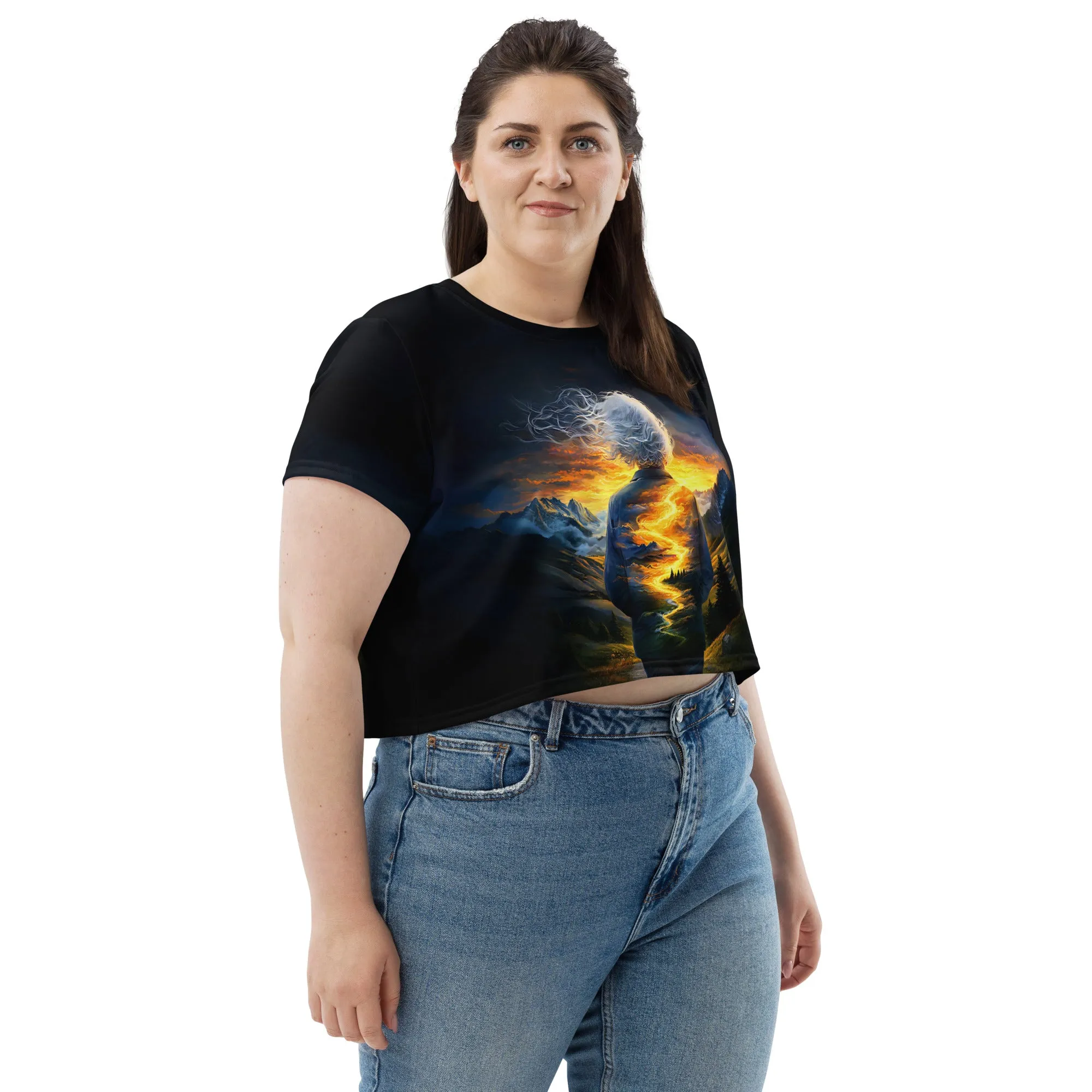 Path to Renewal All-Over Print Crop Tee