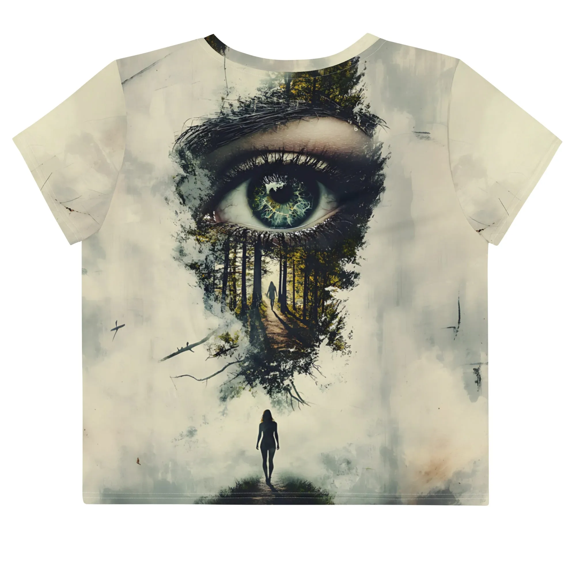 Serene Vision All-Over Print Crop Tee