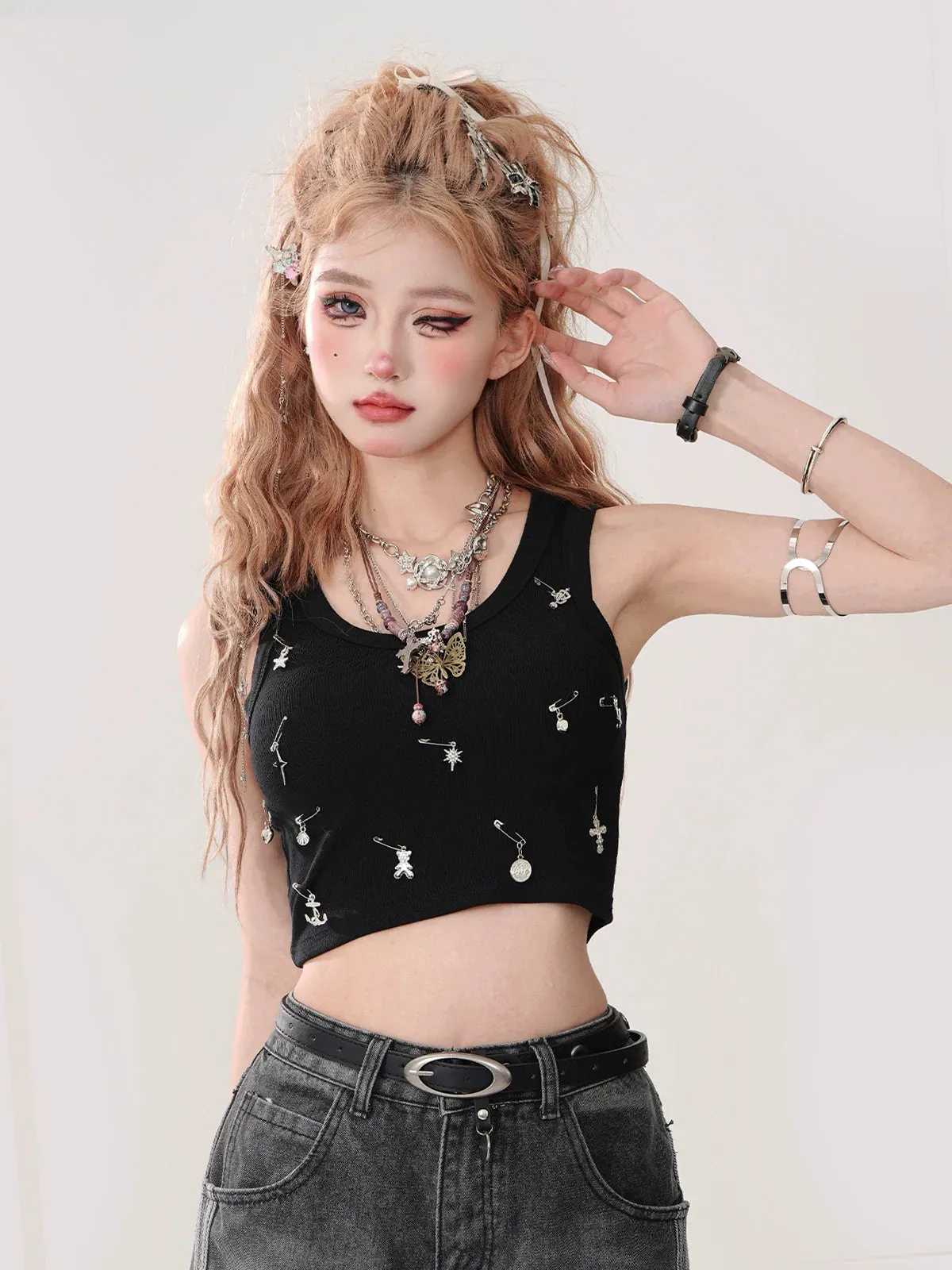 Top Crop Short Tank Cross