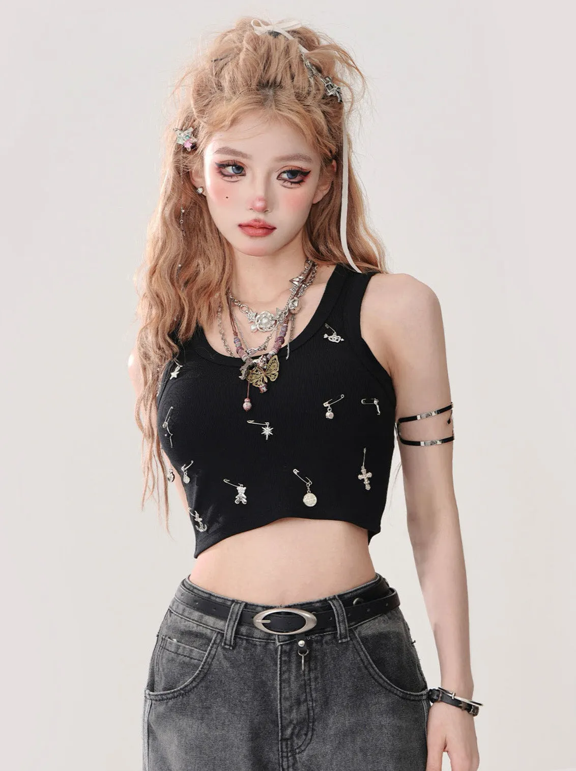 Top Crop Short Tank Cross