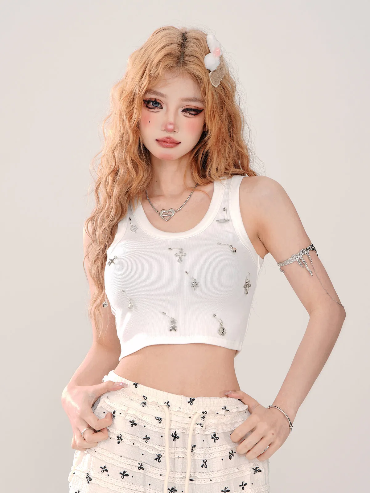 Top Crop Short Tank Cross
