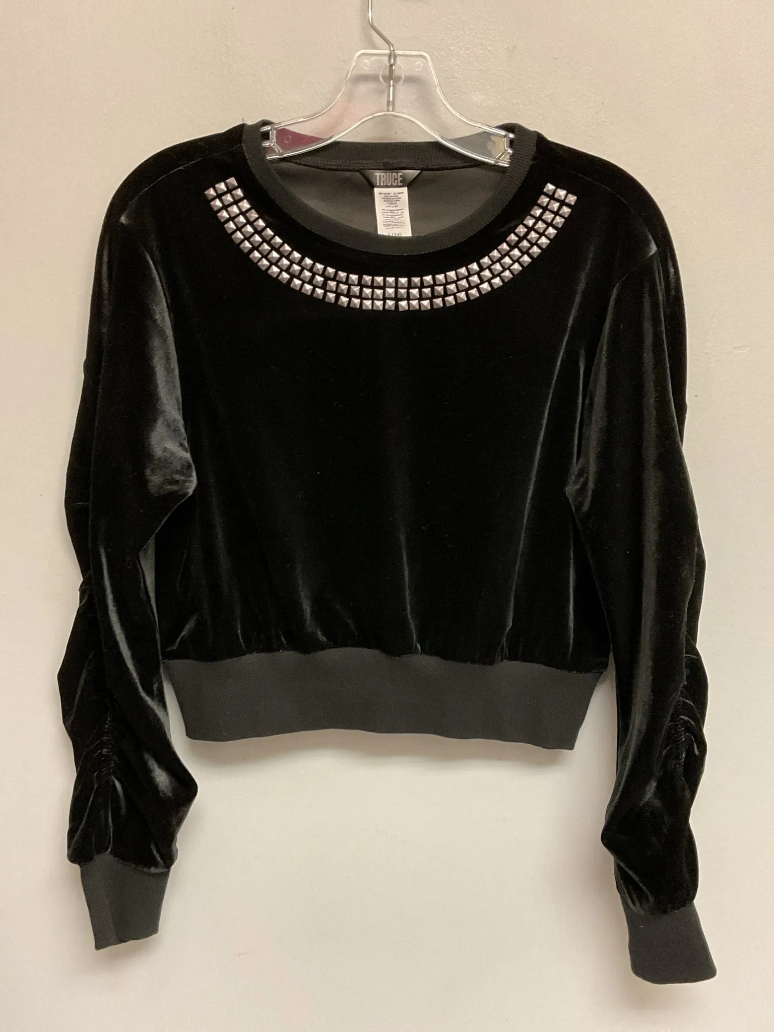 Truce Size 14 Black Polyester Big Girls Sweaters & Vests