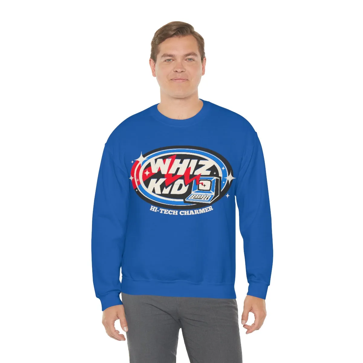 Whiz Kid Hi-tech Charmer | Retro Geek Sweatshirt