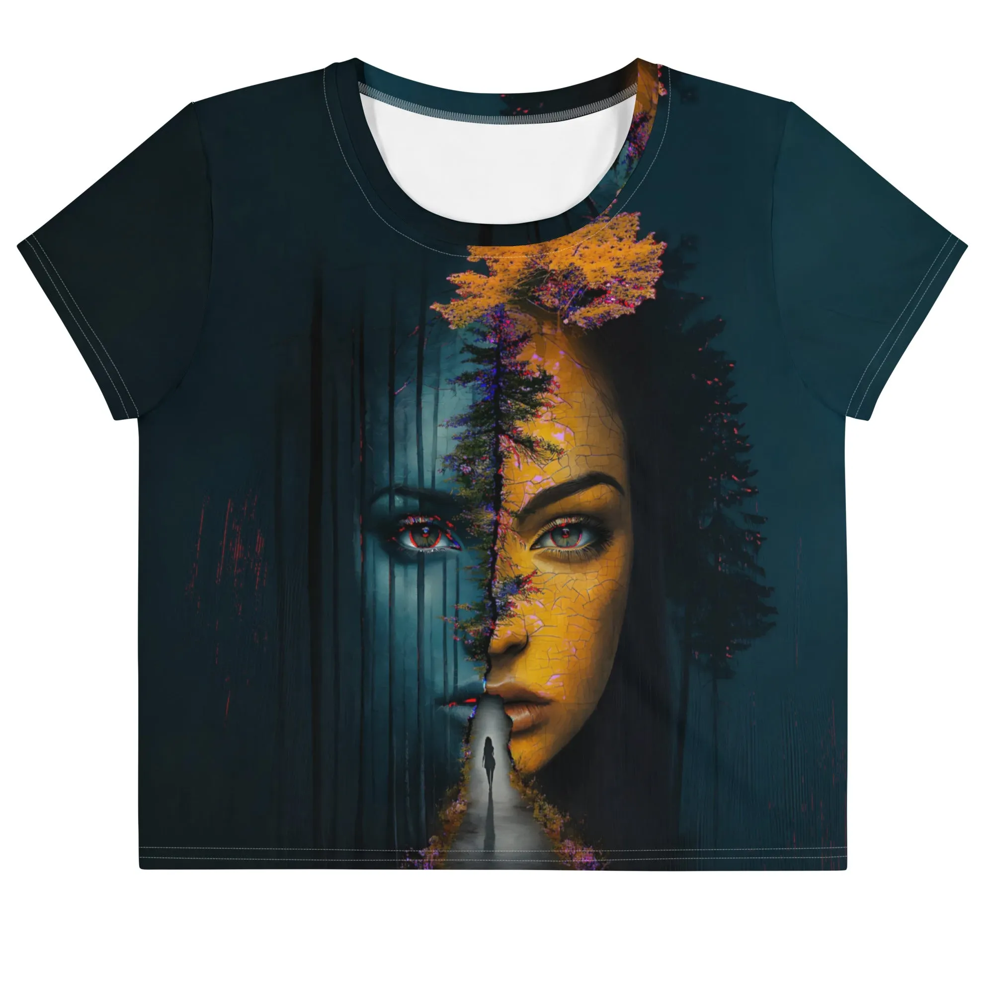 Wisdom Roots All-Over Print Crop Tee