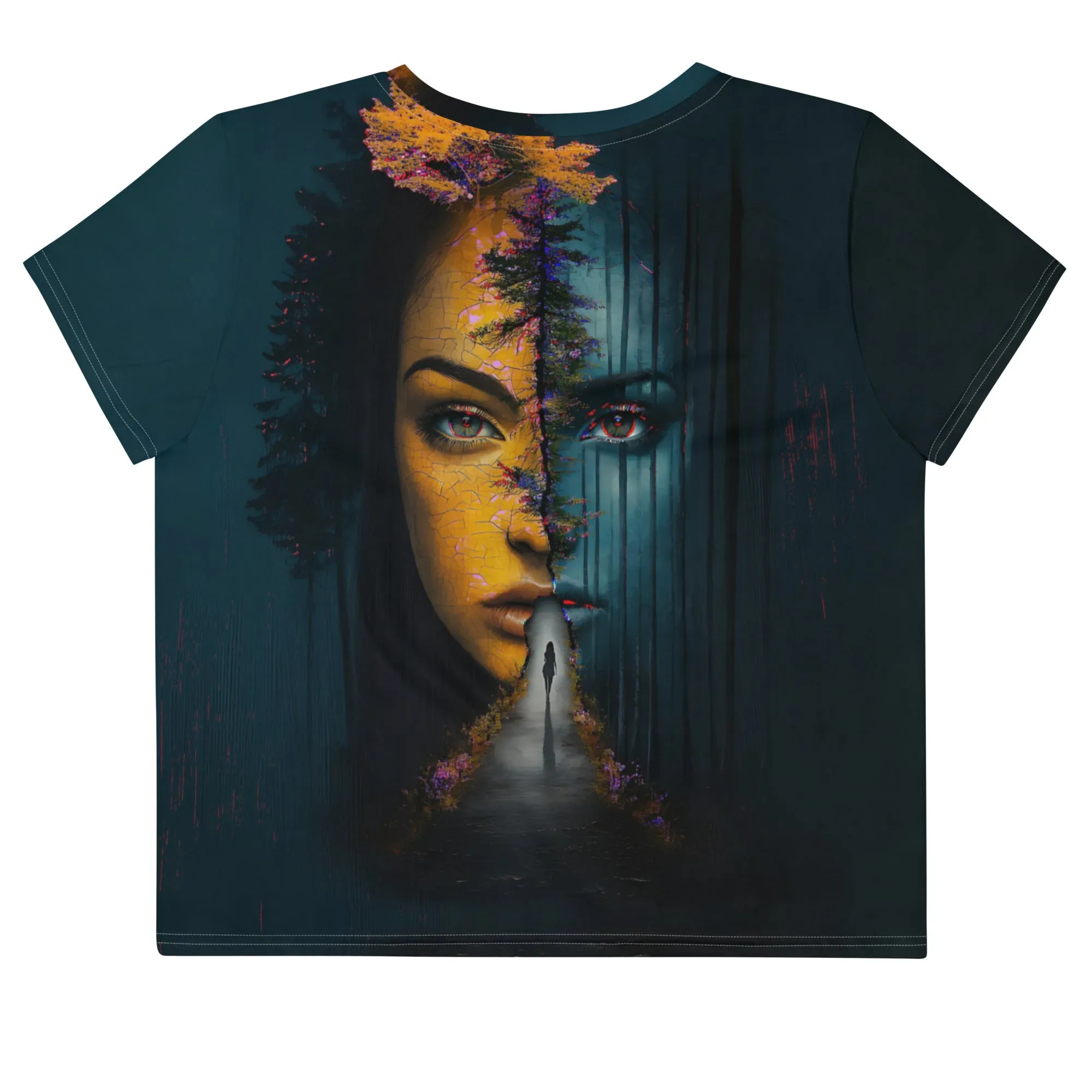 Wisdom Roots All-Over Print Crop Tee
